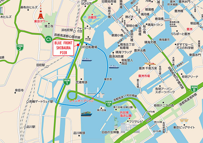 BLUE FRONT SHIBAURA（BFS）発着 サンセットクルーズ