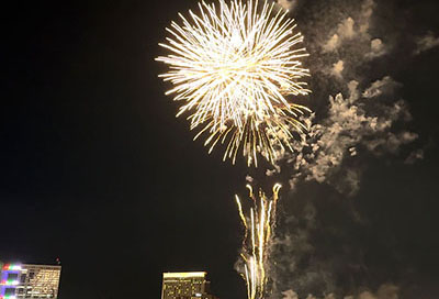 日本橋発BLUE FRONT SHIBAURA（BFS）着お台場花火クルーズ